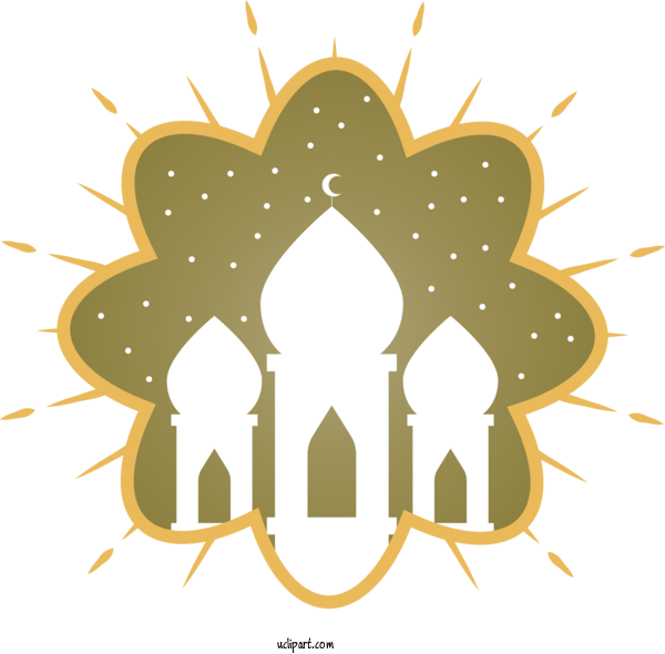 Free Holidays Logo  Drawing For Ramadan Clipart Transparent Background