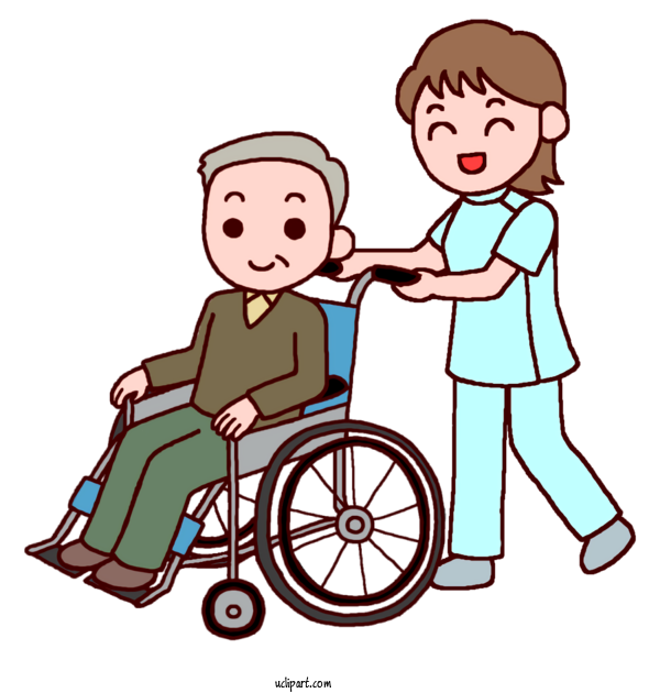 Free People Health Care Caregiver 訪問介護 For Elderly Clipart Transparent Background