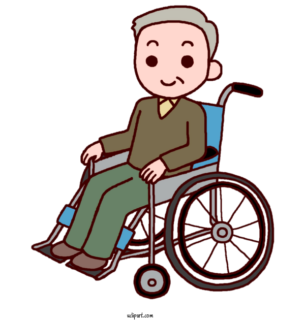 Free People Wheelchair Caregiver 介助 For Elderly Clipart Transparent Background