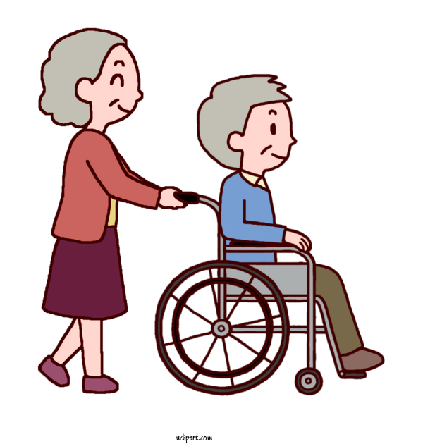 Free People Conversation Cartoon Meter For Elderly Clipart Transparent Background