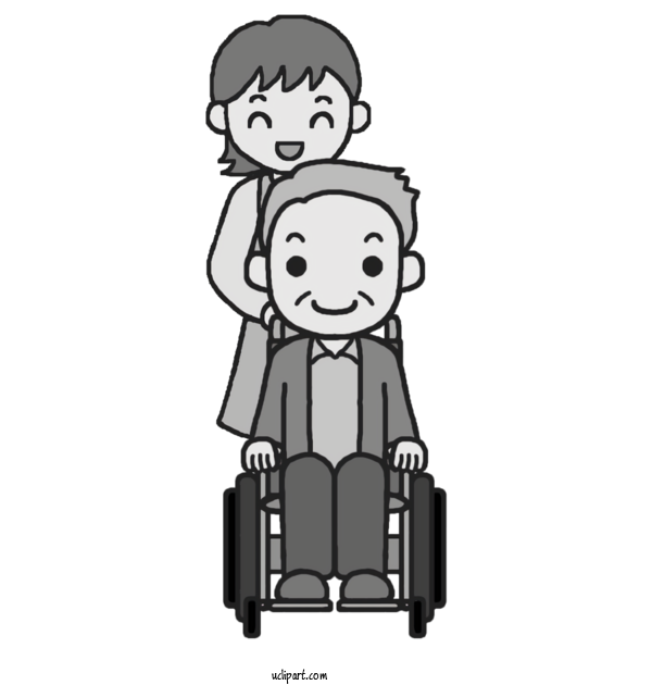 Free People Health Care Old Age Wheelchair For Elderly Clipart Transparent Background