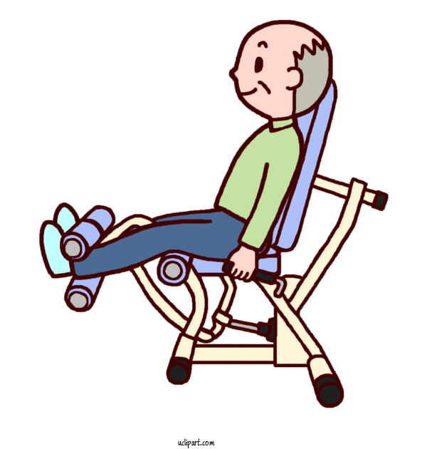 Free People Health Care Chair Sitting For Elderly Clipart Transparent Background