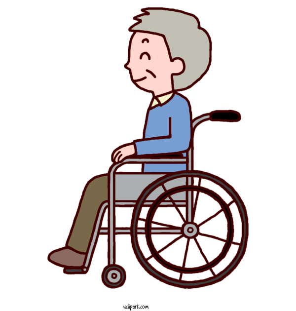 Free People Wheelchair Health Care Caregiver For Elderly Clipart Transparent Background