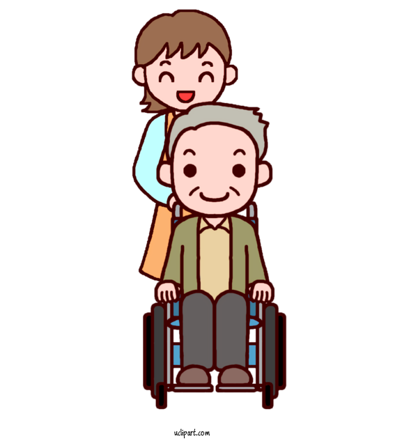 Free People Health Care Old Age Wheelchair For Elderly Clipart Transparent Background