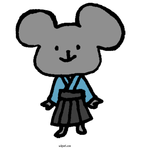 Free Animals Nezumi Otoko Rat Or Mouse Design For Animal Clipart Transparent Background