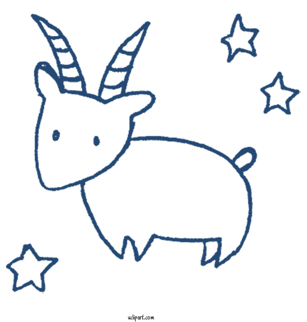Free Animals Sun Sign Astrology Capricornus Drawing For Animal Clipart Transparent Background