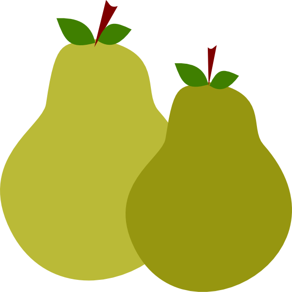Free Plant Fruit Food Pear Clipart Clipart Transparent Background