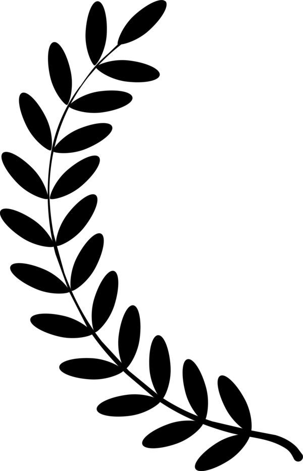 Free Plant Leaf Black And White Branch Clipart Clipart Transparent Background