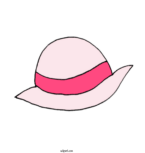 Free Activities Hat Pink M Line For Traveling Clipart Transparent Background