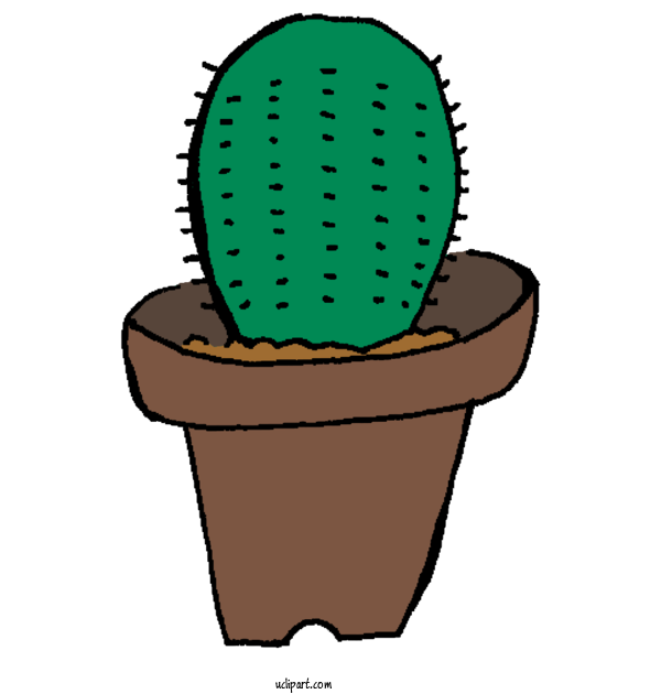 Free Nature Cactus Flowerpot Plants For Plant Clipart Transparent Background