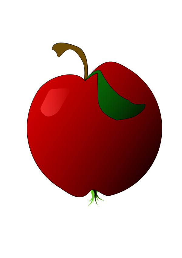 Free Plant Fruit Apple Food Clipart Clipart Transparent Background
