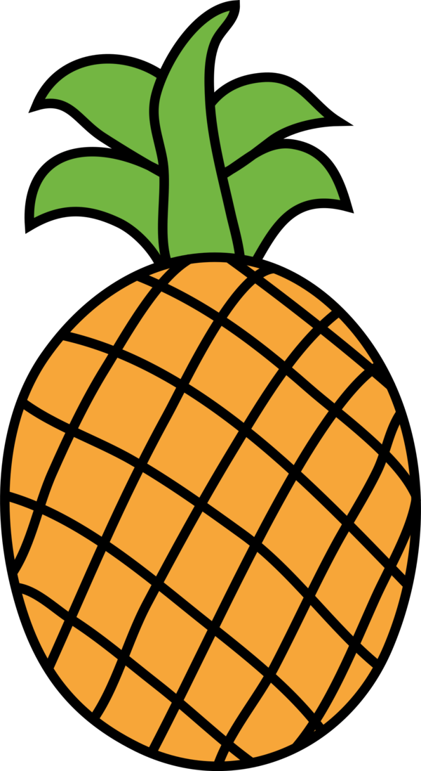 Free Plant Food Fruit Ananas Clipart Clipart Transparent Background