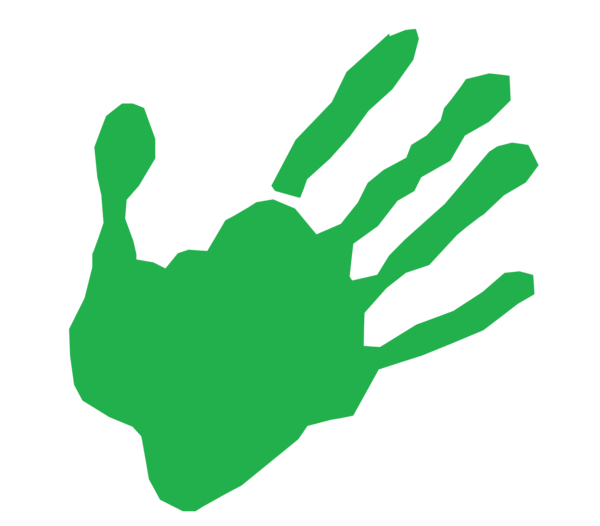 Free Plant Hand Finger Leaf Clipart Clipart Transparent Background