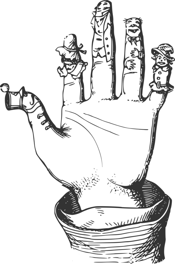 Free Plant Hand Black And White Line Art Clipart Clipart Transparent Background