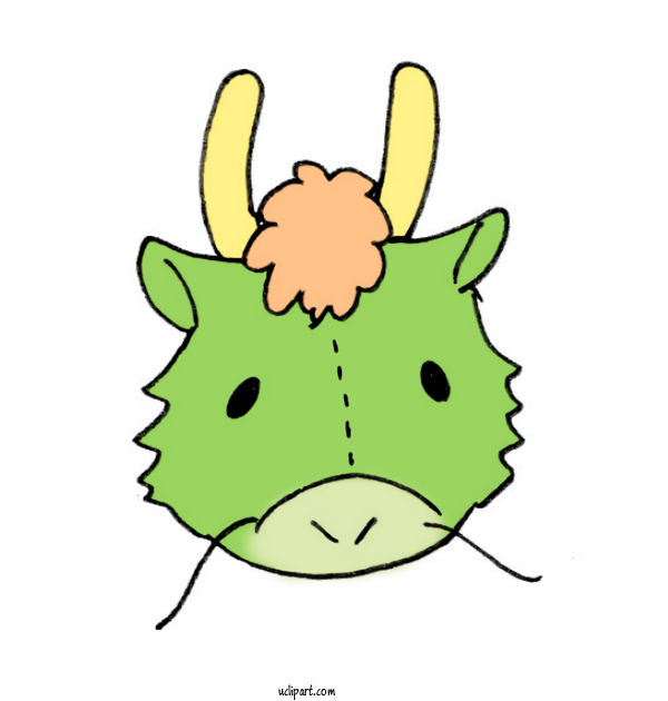 Free Animals Snout Cartoon Line Art For Dragon Clipart Transparent Background