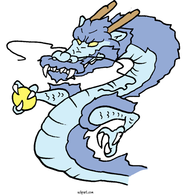 Free Animals Dragon Cartoon Line Art For Dragon Clipart Transparent Background