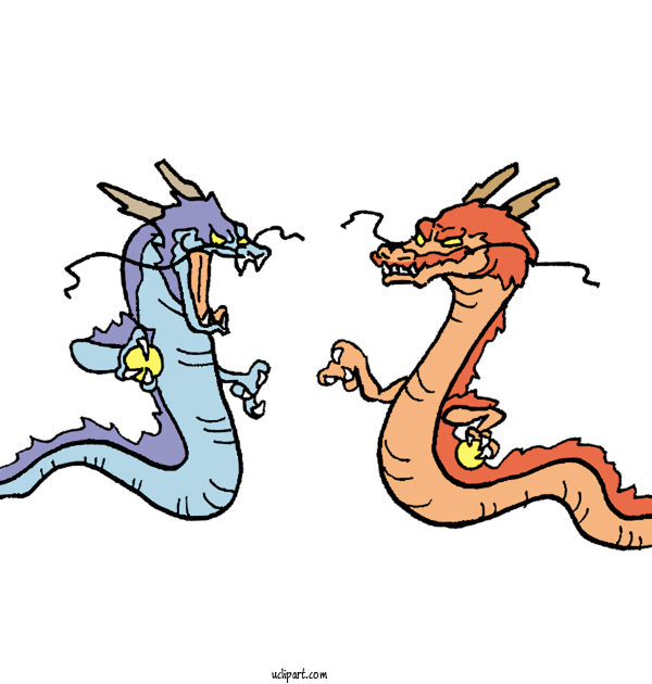 Free Animals Horse Cartoon Line Art For Dragon Clipart Transparent Background