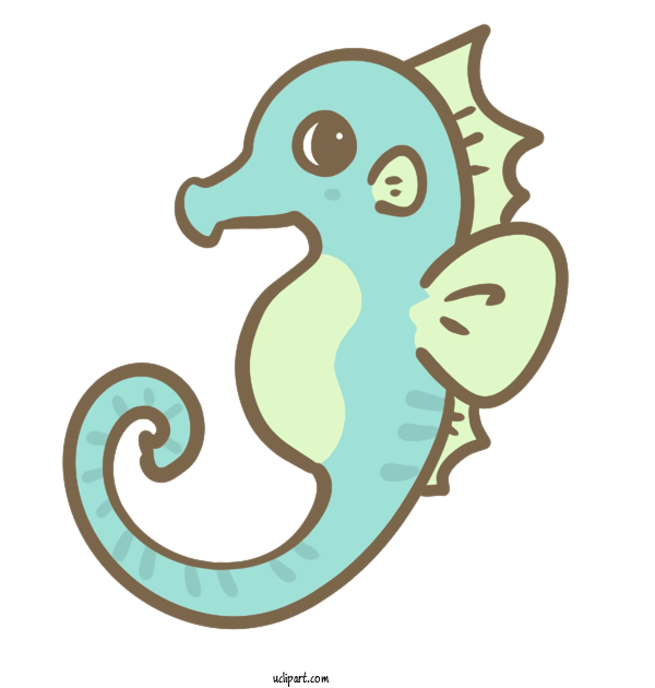 Free Animals Seahorses Cartoon Pipefishes And Allies For Dragon Clipart Transparent Background