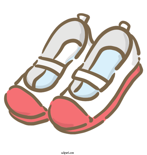 Free School Slipper Sandal Shoe For Back To School Clipart Transparent Background