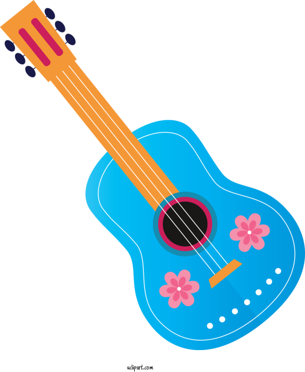Free Holidays Acoustic Guitar Acoustic Electric Guitar Electric Guitar For Cinco De Mayo Clipart Transparent Background