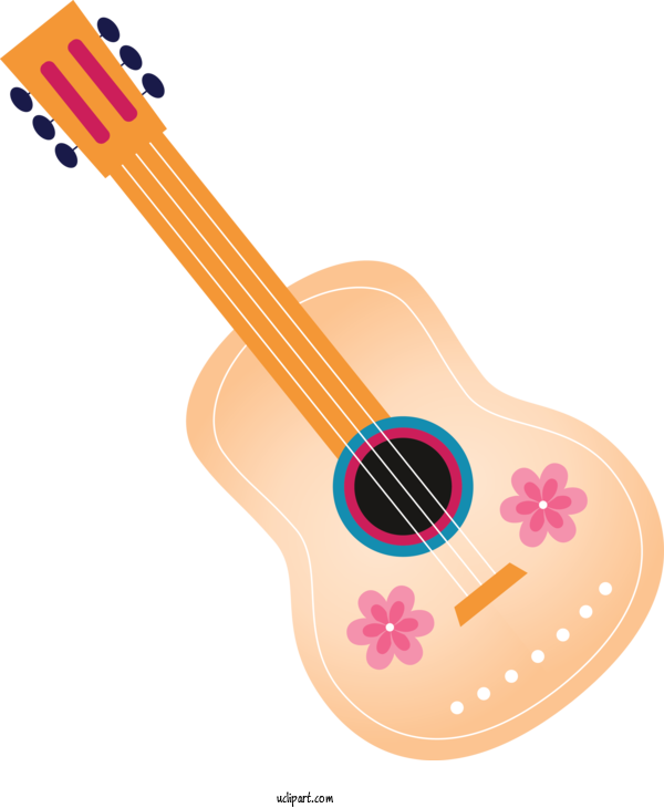 Free Holidays Acoustic Guitar Acoustic Electric Guitar Guitar For Cinco De Mayo Clipart Transparent Background