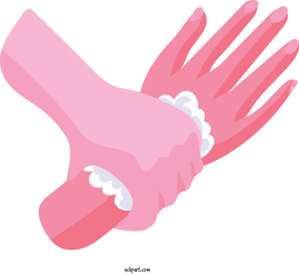 Free Holidays Hand Model Nail Pink M For Global Handwashing Day Clipart Transparent Background