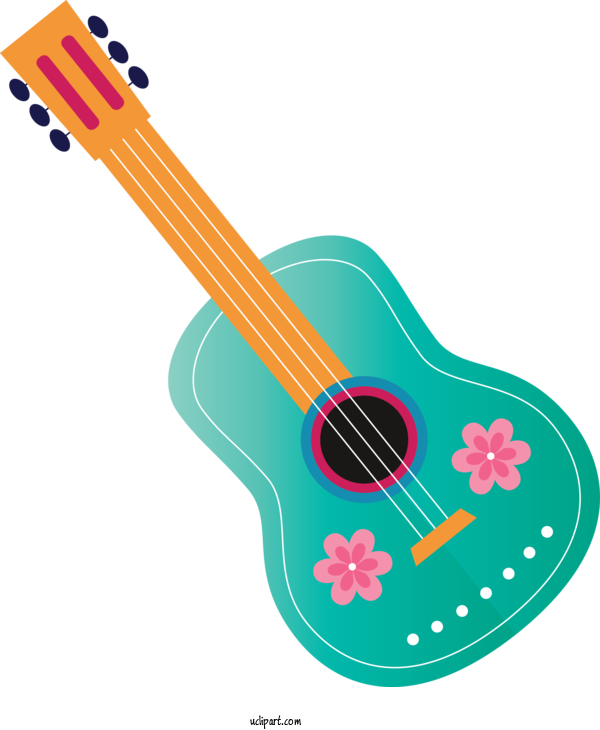 Free Holidays Acoustic Guitar Bass Guitar Acoustic Electric Guitar For Cinco De Mayo Clipart Transparent Background