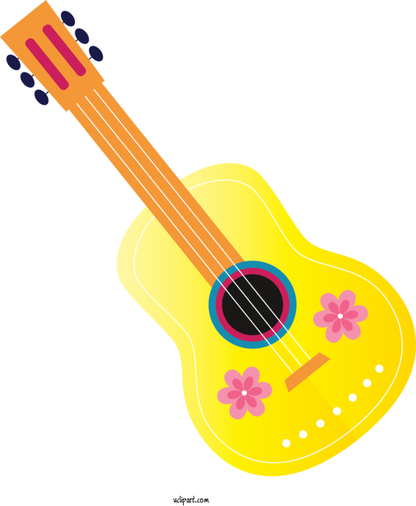 Free Holidays Acoustic Guitar Acoustic Electric Guitar Tiple For Cinco De Mayo Clipart Transparent Background