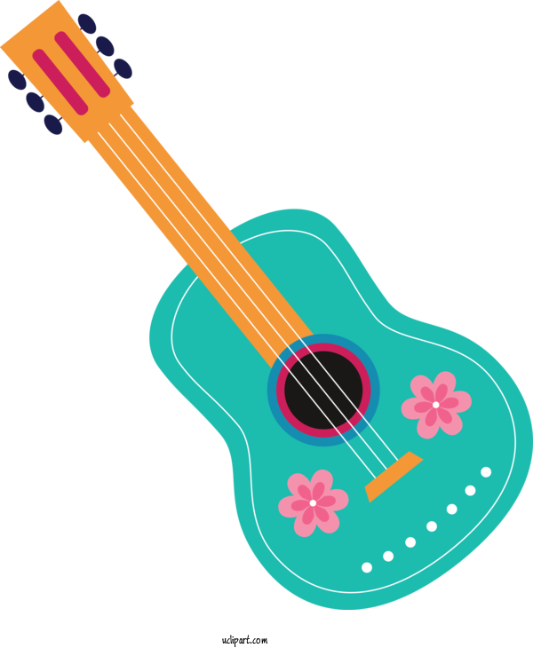 Free Holidays Acoustic Guitar Bass Guitar Acoustic Electric Guitar For Cinco De Mayo Clipart Transparent Background