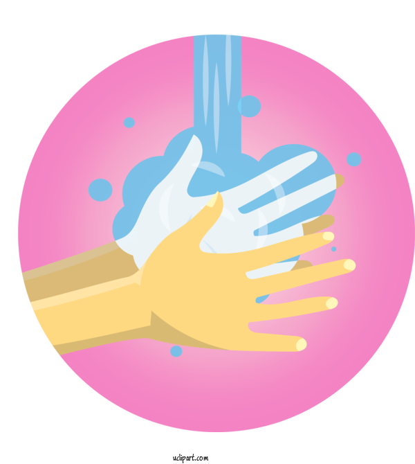 Free Holidays Pink M Line Design For Global Handwashing Day Clipart Transparent Background