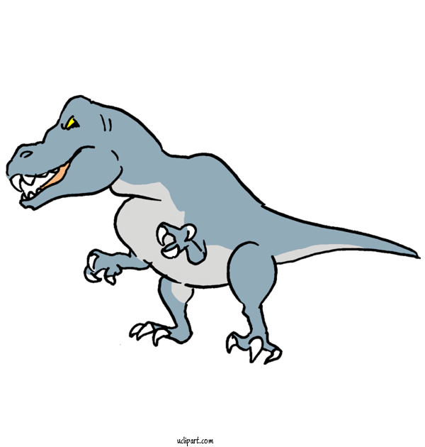 Free Animals Tyrannosaurus Amphibians Line Art For Dinosaur Clipart Transparent Background