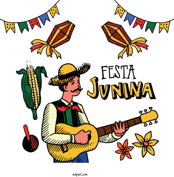 Free Holidays Drawing  Painting For Brazilian Festa Junina Clipart Transparent Background