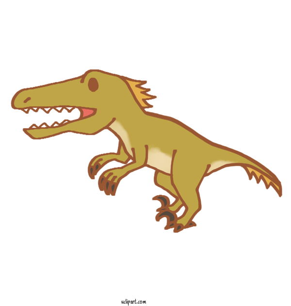 Free Animals Tyrannosaurus Velociraptor Character For Dinosaur Clipart Transparent Background