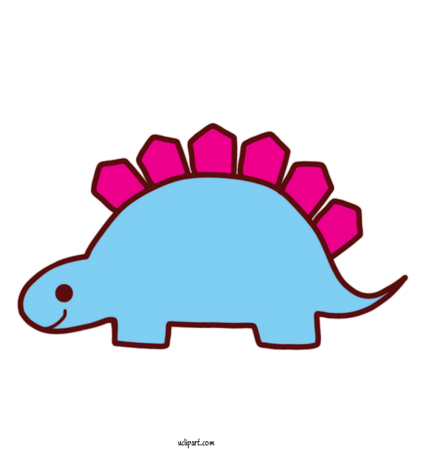 Free Animals Cartoon Pink M Headgear For Dinosaur Clipart Transparent Background