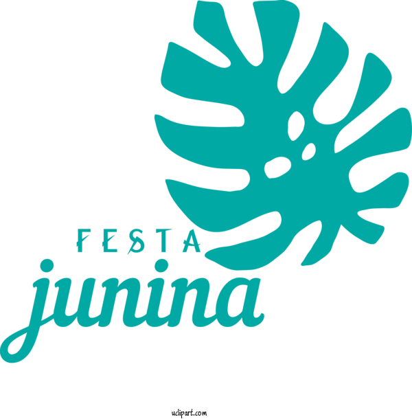 Free Holidays Logo Leaf Font For Brazilian Festa Junina Clipart Transparent Background