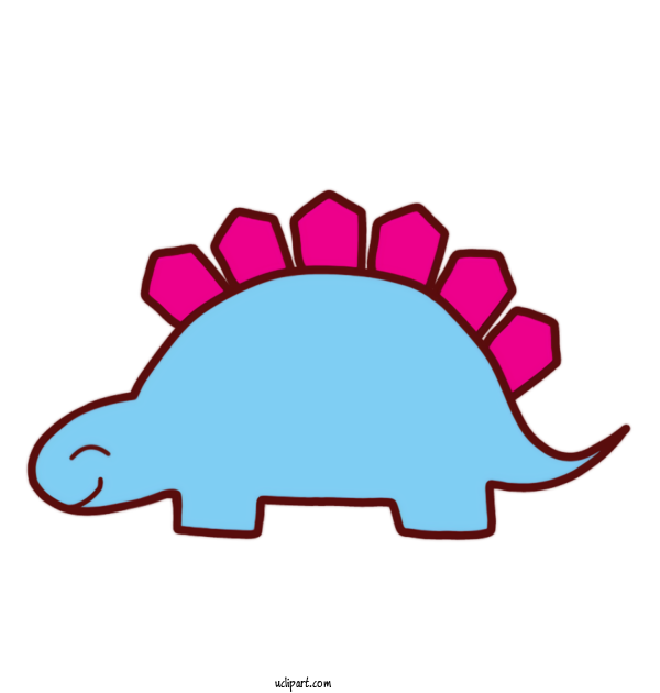 Free Animals Cartoon Pink M Headgear For Dinosaur Clipart Transparent Background