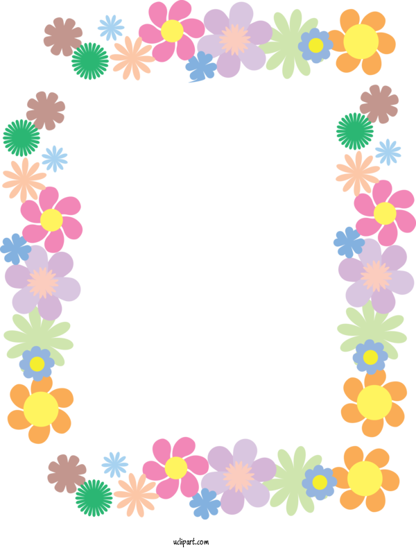 Free Nature Floral Design Pattern Yellow For Plant Clipart Transparent Background