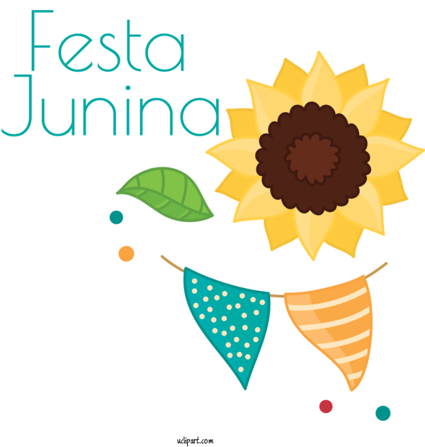 Free Holidays Floral Design Leaf Design For Brazilian Festa Junina Clipart Transparent Background