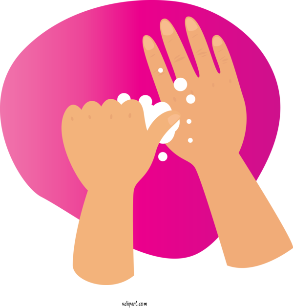 Free Holidays Hand Model Pink M Line For Global Handwashing Day Clipart Transparent Background