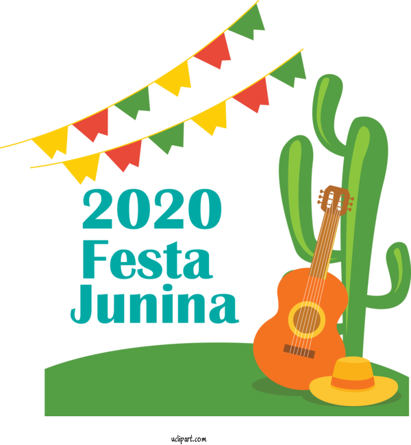 Free Holidays Design Festa Junina Flat Design For Brazilian Festa Junina Clipart Transparent Background