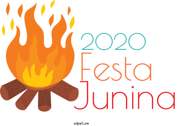 Free Holidays Logo Text Design For Brazilian Festa Junina Clipart Transparent Background