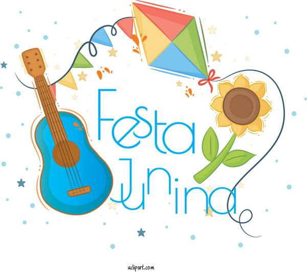 Free Holidays Logo Cartoon Design For Brazilian Festa Junina Clipart Transparent Background
