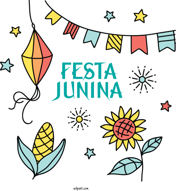 Free Holidays Leaf Text Line For Brazilian Festa Junina Clipart Transparent Background
