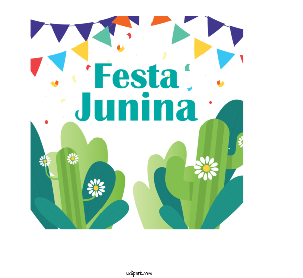 Free Holidays Leaf Design Flower For Brazilian Festa Junina Clipart Transparent Background