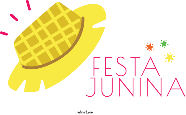 Free Holidays Logo Commodity Font For Brazilian Festa Junina Clipart Transparent Background