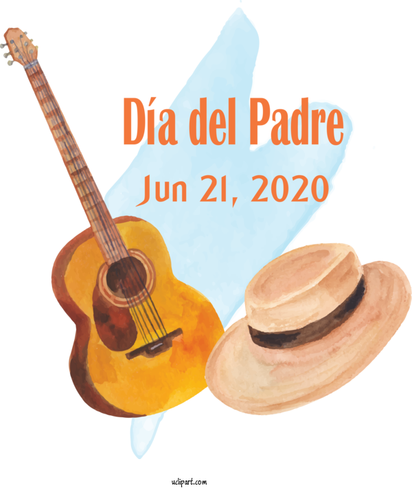Free Holidays Acoustic Guitar Cuatro Tiple For Fathers Day Clipart Transparent Background