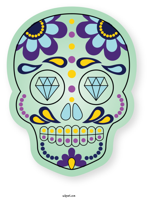 Free Holidays Drawing Visual Arts Skull Art For Cinco De Mayo Clipart Transparent Background
