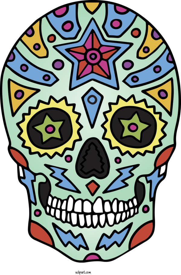Free Holidays Skull And Crossbones For Cinco De Mayo Clipart Transparent Background