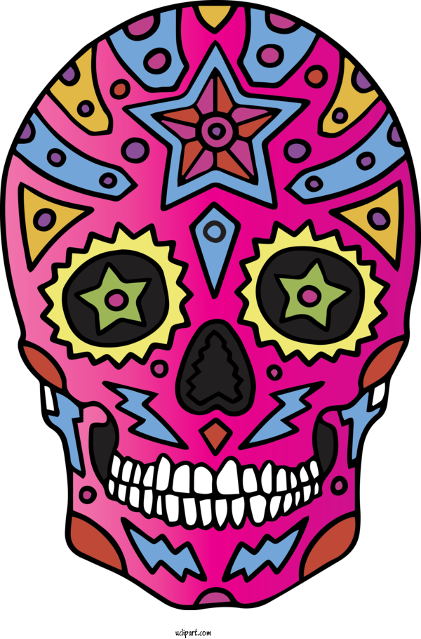 Free Holidays Skull Art Drawing Blog For Cinco De Mayo Clipart Transparent Background