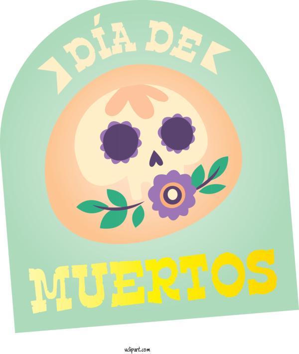 Free Holidays Logo Label.m Poster For Day Of The Dead Clipart Transparent Background